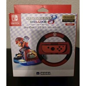 Joy-Con Wireless Wheel for Nintendo Switch Mario Kart 8 Deluxe Hori Red
